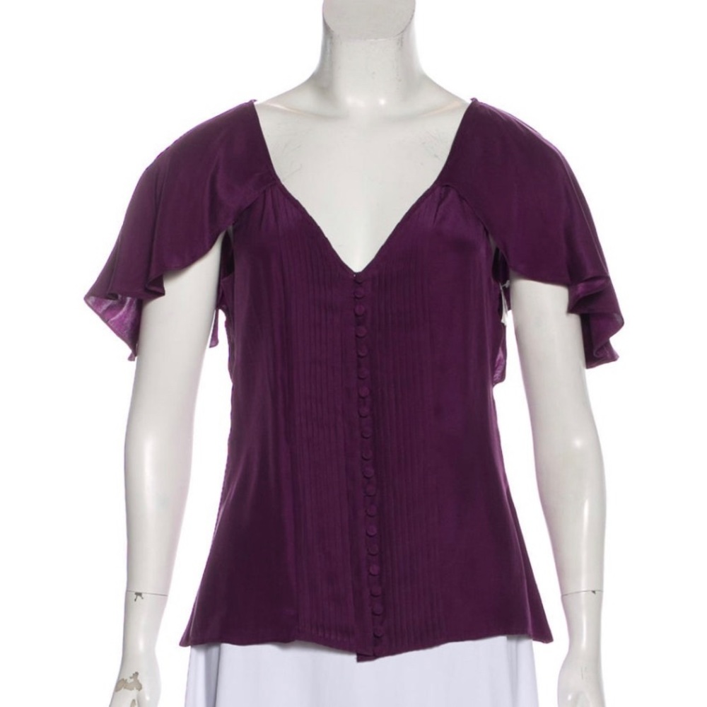 🌺LUXURY Elizabeth & James 100% Silk Blouse